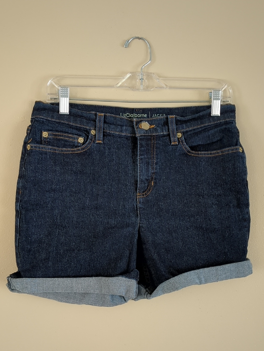 Liz Claiborne Dark Blue Denim Jean Shorts